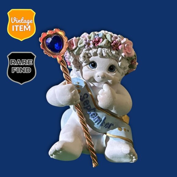 Vintage 2002 Dreamsicle September Birthday Cherub Angel Figurine. RARE! - Picture 1 of 7